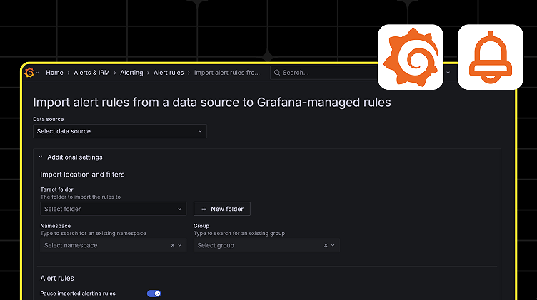 How to import Prometheus-style alerts and recording rules to Grafana-managed alerts and recording rules