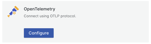 OpenTelemetry configure button