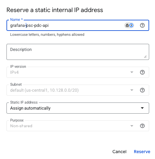 Create IP Address