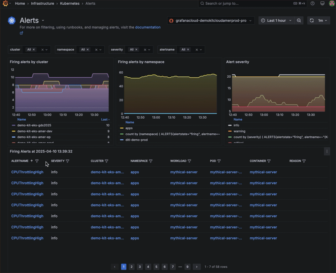 Filtering alert list by name Filtering alert list by name