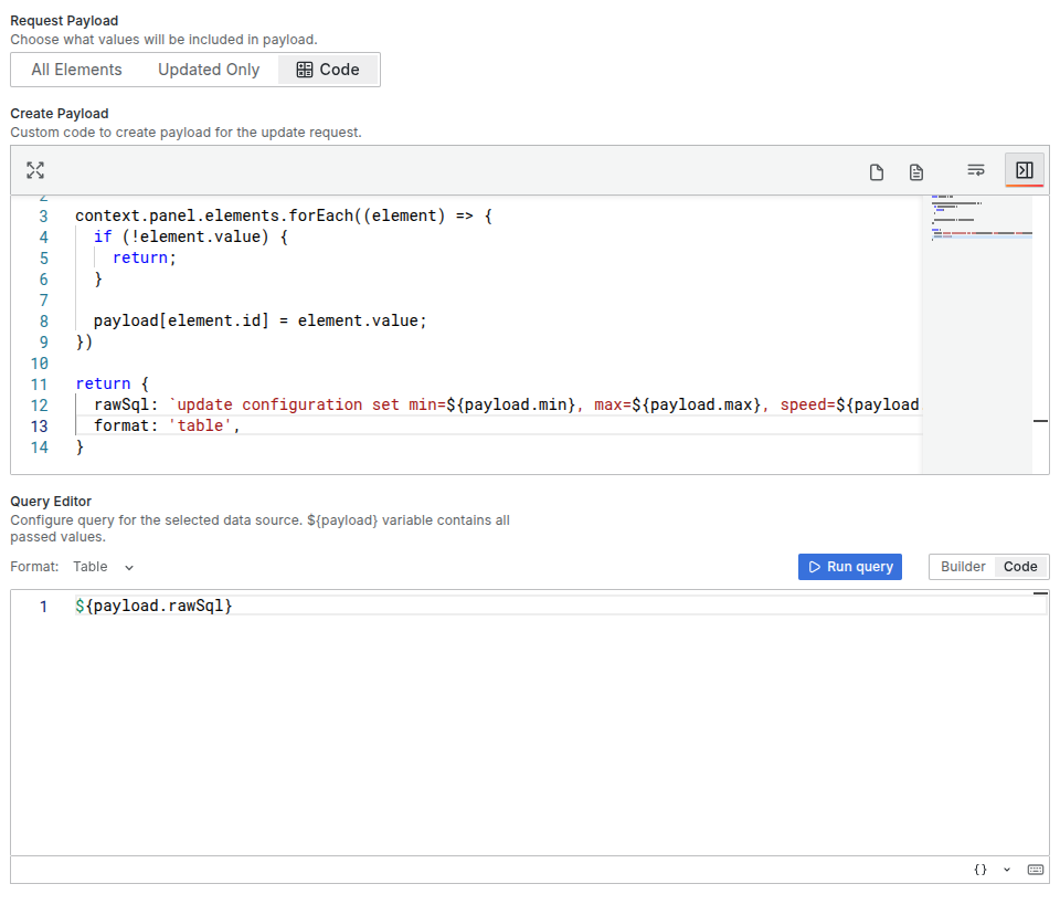 Seamless Query Update Example