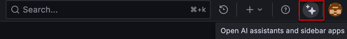 Sidebar apps access icon.