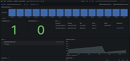 Apache HBase cluster overview (status)