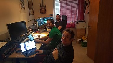 The Grafana team at work in 2016