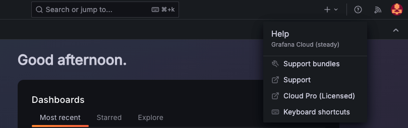 Release channel in the help menu