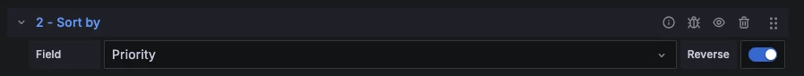 Sort by in the Grafana UI