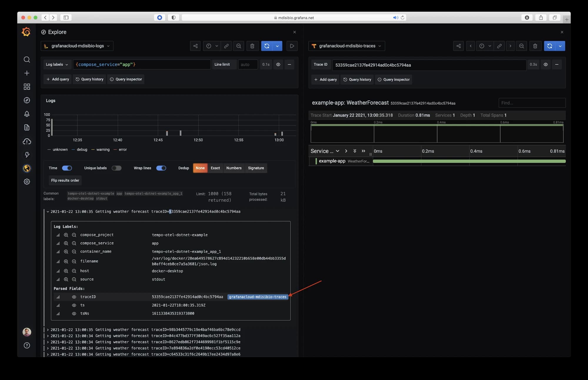 Instrumenting a .NET web API using OpenTelemetry, Tempo, and Grafana Cloud