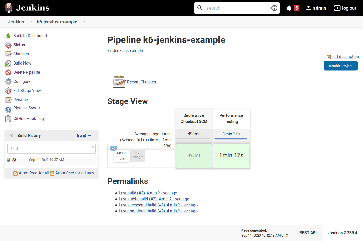 Jenkins build