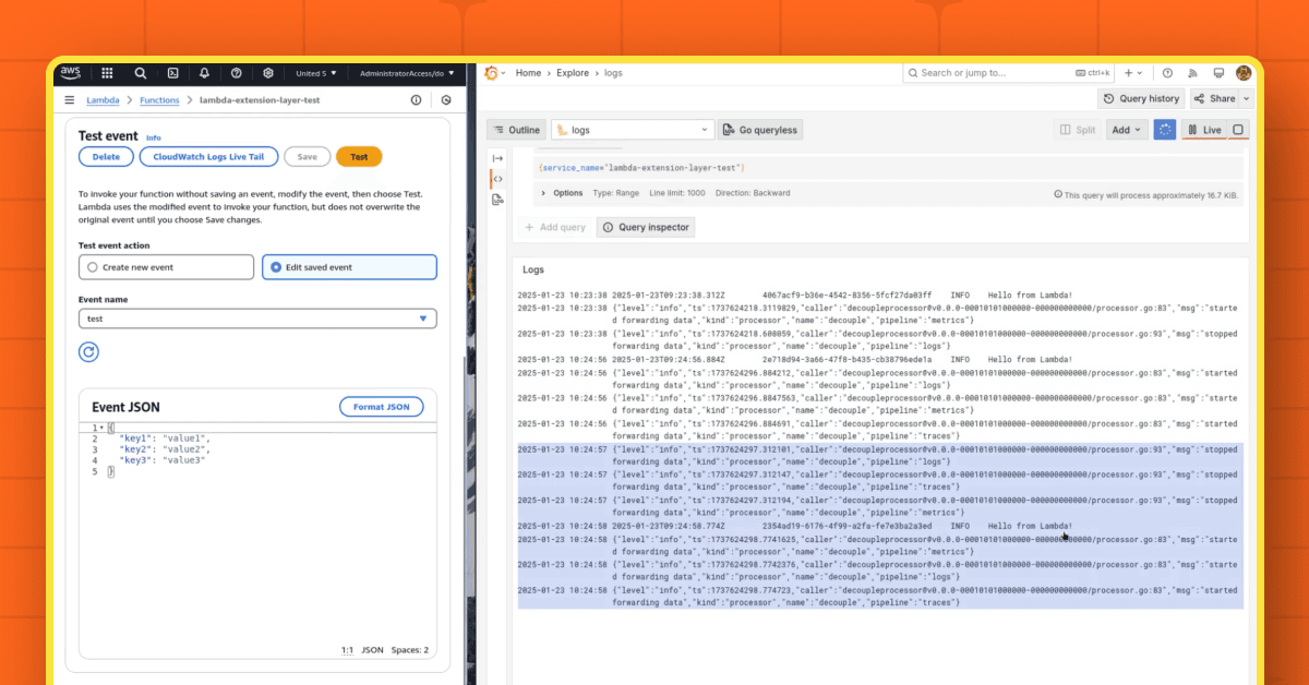 How to observe AWS Lambda functions using the OpenTelemetry Collector and Grafana Cloud