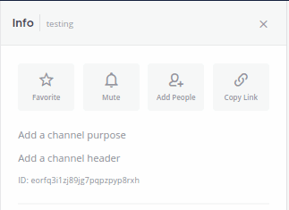 Mattermost ID info