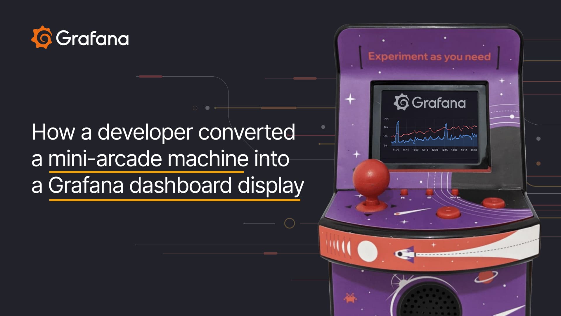 How to convert a mini-arcade machine into a Grafana dashboard display with Raspberry Pi