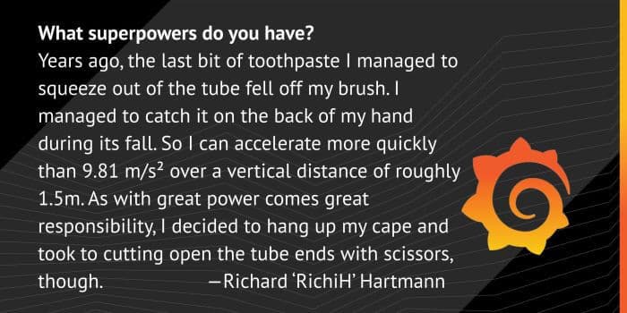 Meet the Grafana Labs Team: Richard ‘RichiH’ Hartmann!
