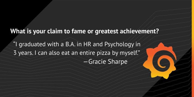 Meet the Grafana Labs Team: Gracie Sharpe