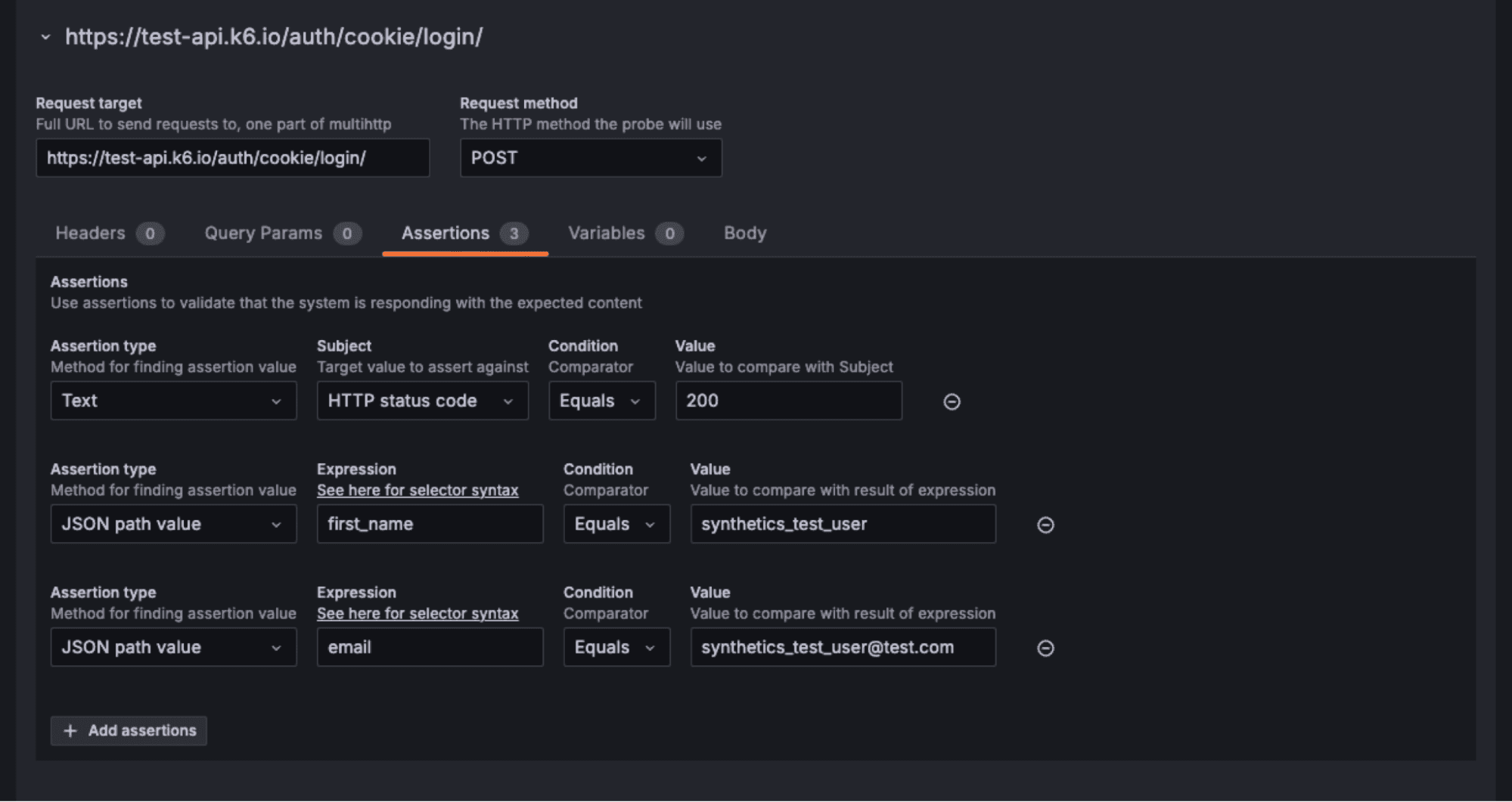 A screenshot of 200 HTTP response code.