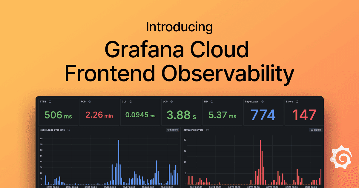 Real user monitoring in Grafana Cloud: Get frontend error tracking, faster root cause analysis, and more