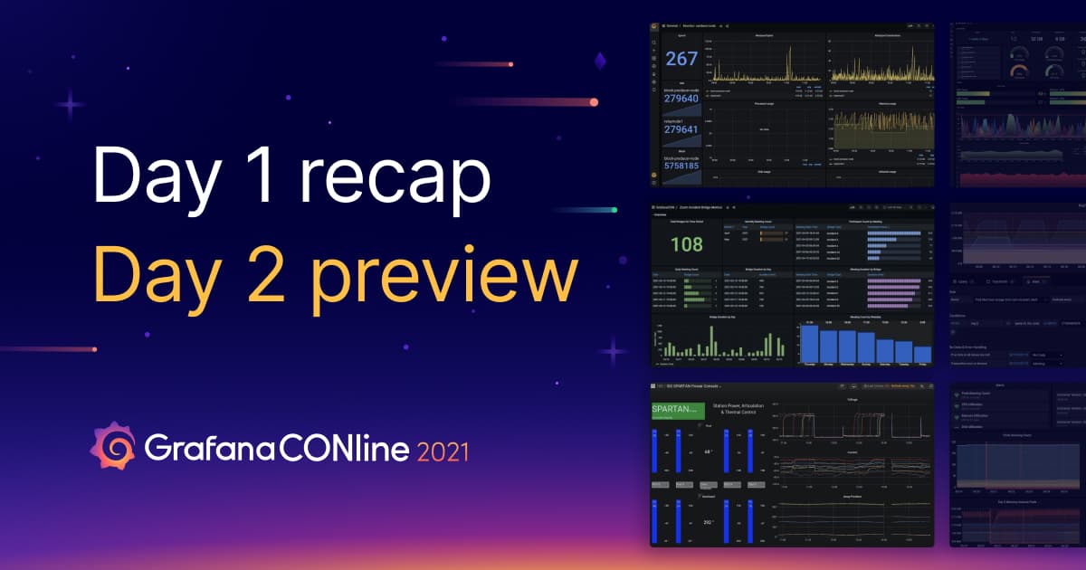 GrafanaCONline Day 1 recap: Grafana 8, Tempo GA, machine learning, ISS, and more!