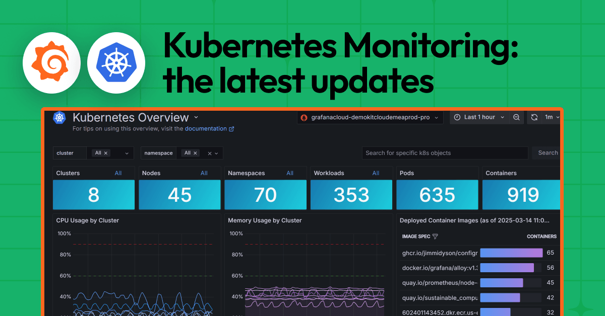 The latest in Kubernetes Monitoring: new features to track persistent storage, simplify alerting, and more