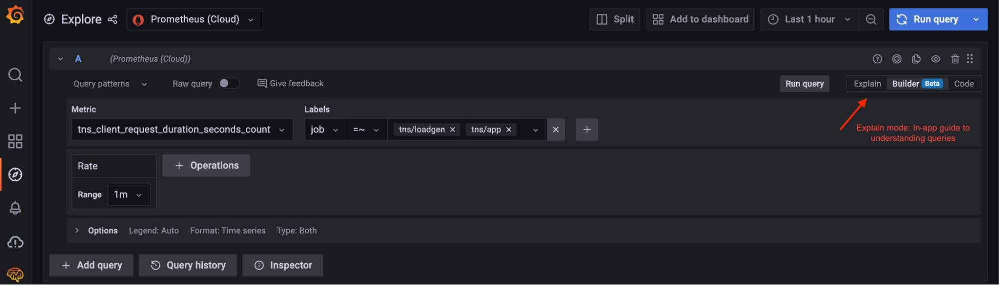 *Switch to Explain mode for in-app guides to understand a query.* *Switch to Explain mode for in-app guides to understand a query.*