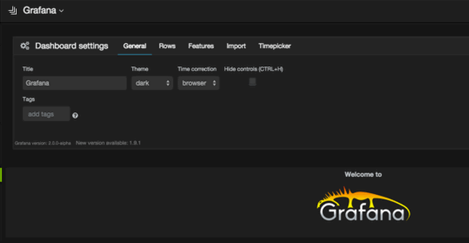 Grafana v1 Hierarchy
