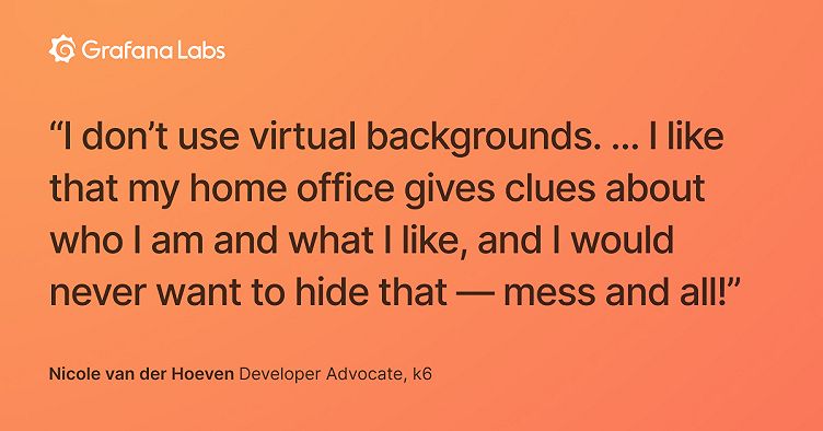 Meet the Grafana Labs team: Nicole van der Hoeven, a developer advocate who does performance testing at k6
