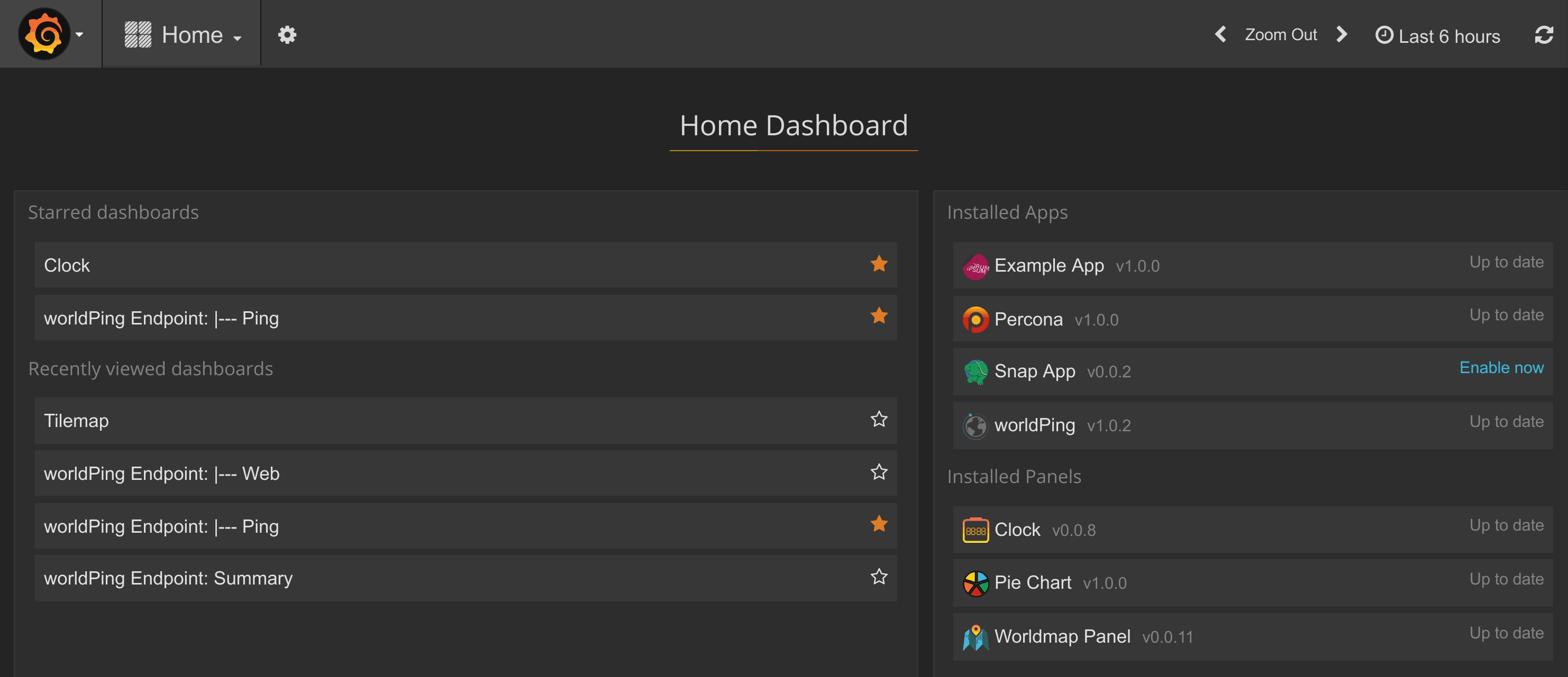 Selecting a snapshot Selecting a snapshot