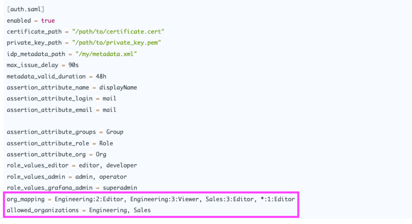 Assign SAML users role Assign SAML users role