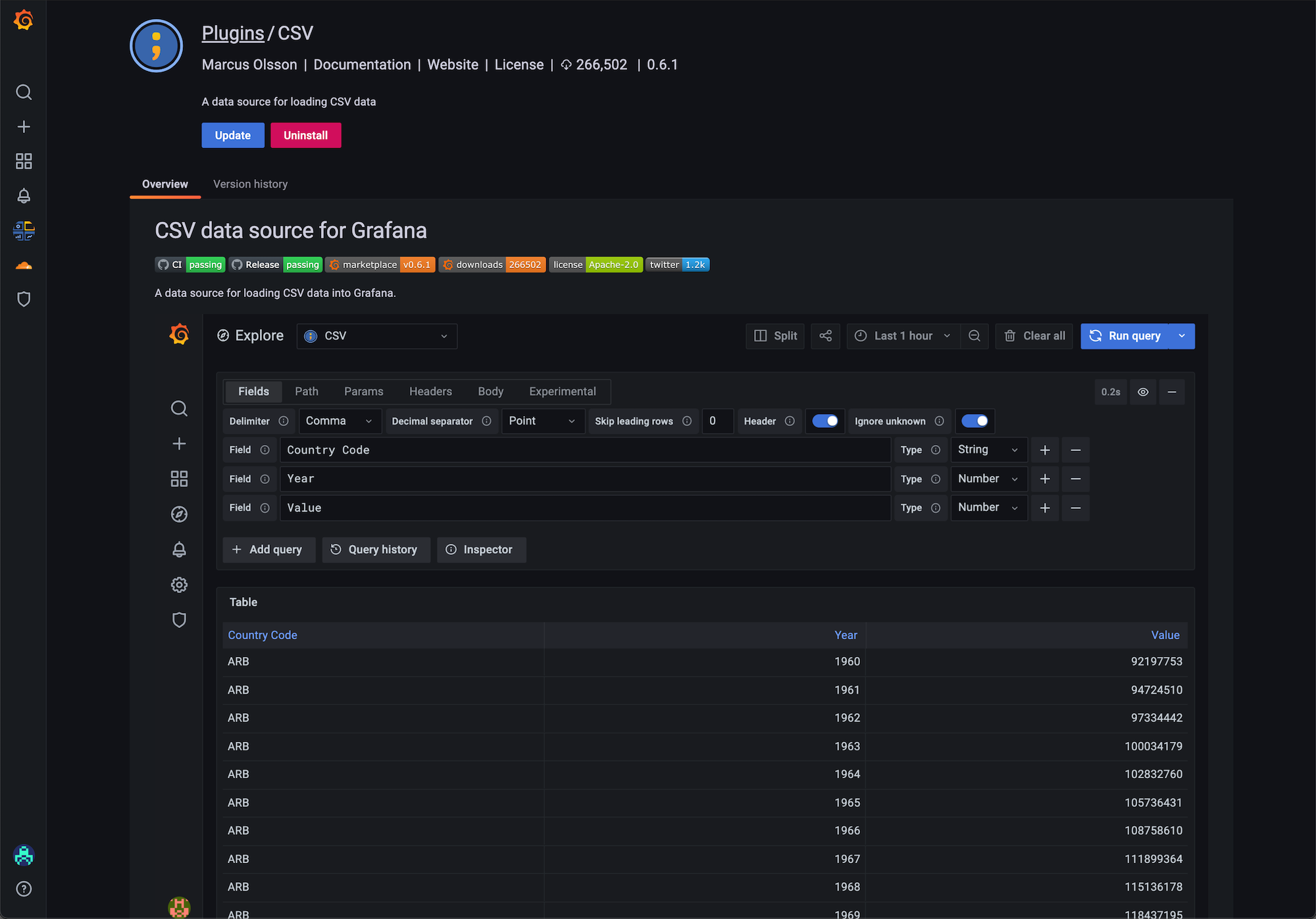 Plugin catalog update